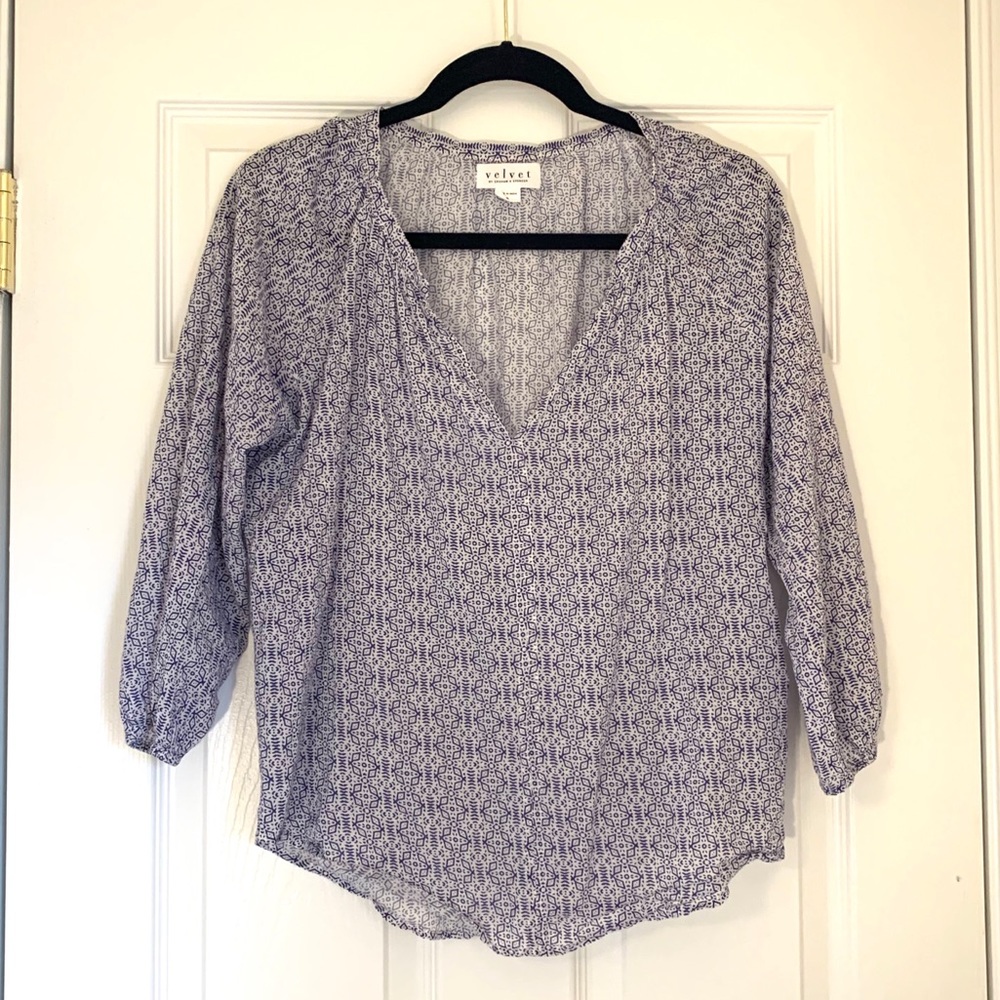Velvet by Graham & Spencer Berlina Peasant Blouse